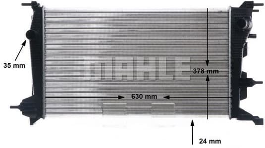 Radiator, engine cooling BEHR CR 840 001S - image 12