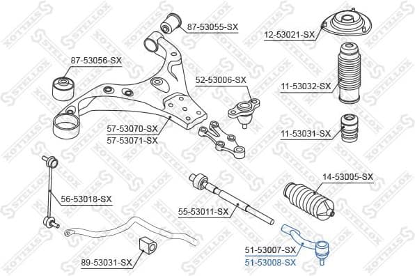 Tie Rod End 51-53008-SX