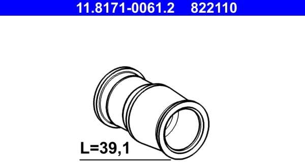 Guide Sleeve, brake caliper 11.8171-0061.2