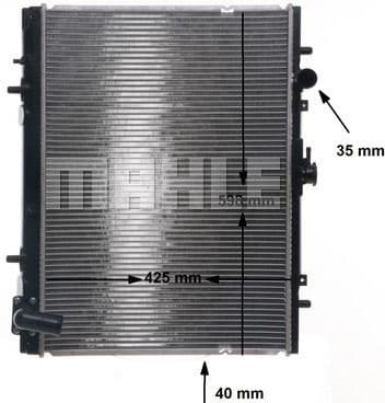 Radiator, engine cooling BEHR CR 2175 000S - image 11