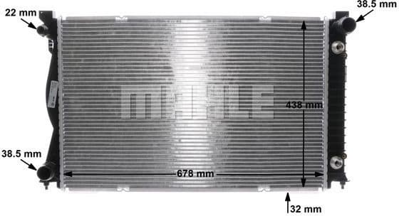 Radiator, engine cooling BEHR CR 842 000S - image 12