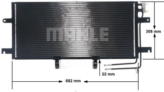 Condenser, air conditioning BEHR AC 332 000S - image 2