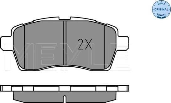 Brake Pad Set, disc brake MEYLE-ORIGINAL: True to OE. 025 228 5015 - image 2