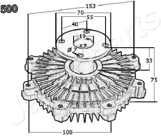 Clutch, radiator fan VC-500 - image 3