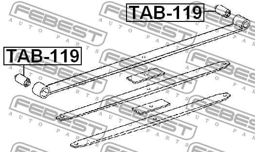Bushing, leaf spring TAB-119 - image 2