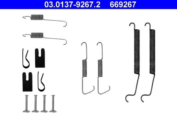 Accessory Kit, brake shoes 03.0137-9267.2