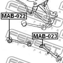Mounting, control/trailing arm MAB-023 - image 2