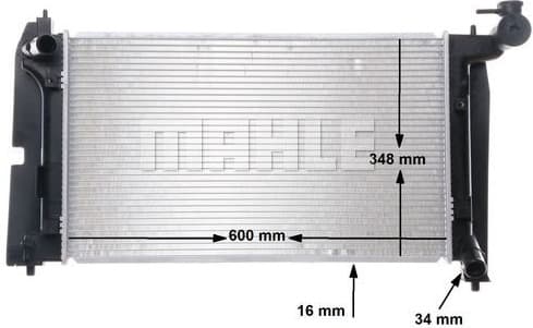 Radiator, engine cooling BEHR CR 1526 000S - image 2