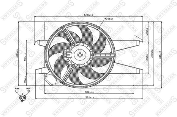 Fan, engine cooling 29-99403-SX