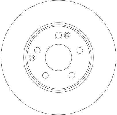 Brake discs kit front (2pcs), Top Quality DF4180 - image 2