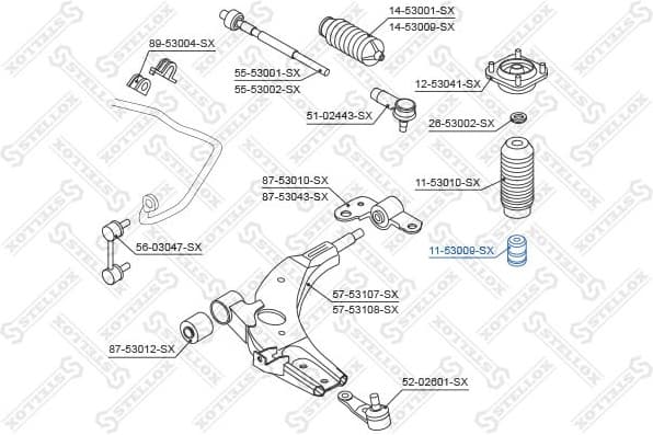 Rubber Buffer, suspension 11-53009-SX - image 2