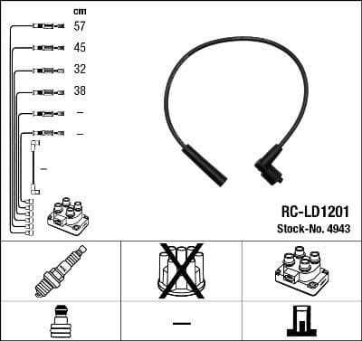 Ignition Cable Kit RC-LD1201