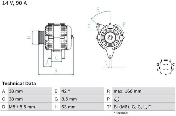 Alternator Eco 0986082790