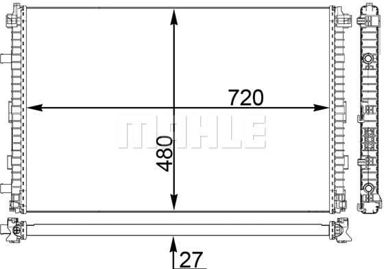 Low Temperature Cooler, charge air cooler BEHR *** PREMIUM LINE *** CIR 24 000P - image 2