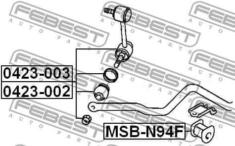 Link/Coupling Rod, stabiliser bar 0423-003 - image 2