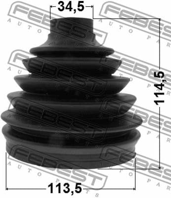 Bellow, drive shaft 0415P-V97WR - image 2