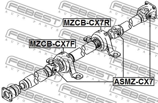 Joint, propshaft ASMZ-CX7