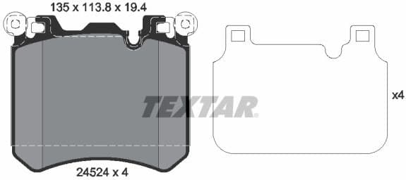 Brake Pad Set, disc brake Q+ 2452401