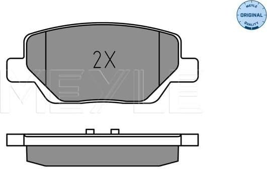 Brake Pad Set, disc brake MEYLE-ORIGINAL: True to OE. 025 224 4918 - image 2