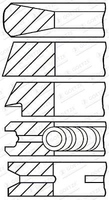 Piston Ring Set 08-174307-10