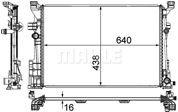 Radiator, engine cooling BEHR *** PREMIUM LINE *** CR 2169 000P - image 3
