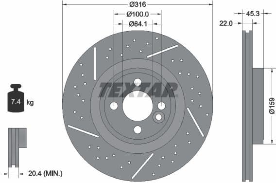 Brake Disc PRO+ 92279105