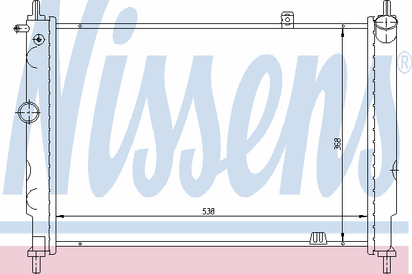 Radiator, engine cooling 63059
