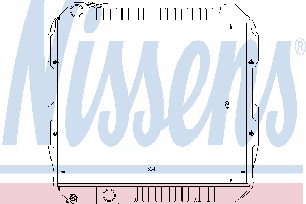 Radiator, engine cooling 64845