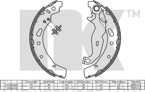 Brake Shoe Set 2732792 - image 2