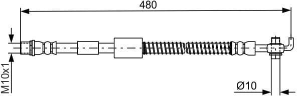 Brake Hose 1 987 481 686
