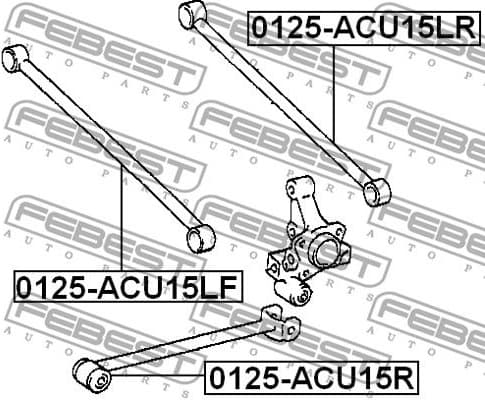 Control/Trailing Arm, wheel suspension 0125-ACU15LR - image 2