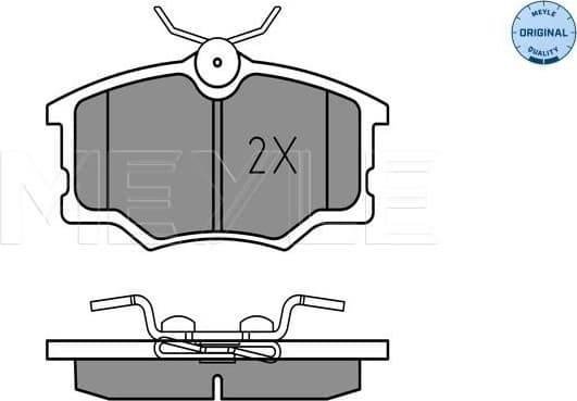 Brake Pad Set, disc brake MEYLE-ORIGINAL: True to OE. 025 235 4616