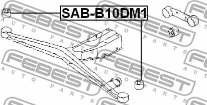 Bushing, axle beam SAB-B10DM1 - image 2