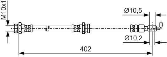 Brake Hose 1 987 481 A46