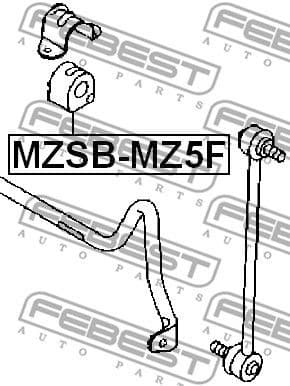 Mounting, stabiliser bar MZSB-MZ5F - image 2