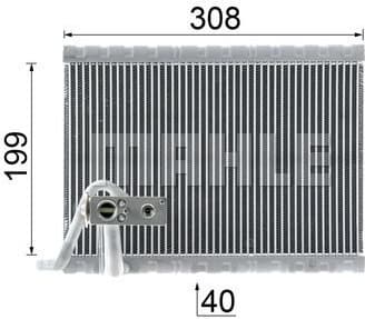 Evaporator, air conditioning BEHR *** PREMIUM LINE *** AE 124 000P - image 12