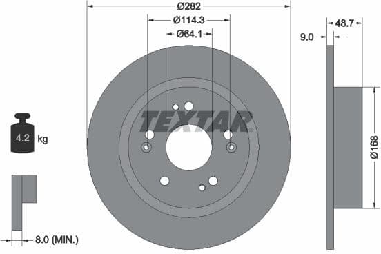 Brake Disc PRO 92301603