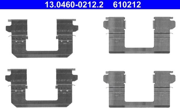 Accessory Kit, disc brake pad 13.0460-0212.2