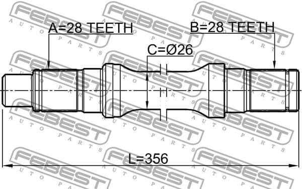 Drive Shaft 0512-BT50LH - image 2