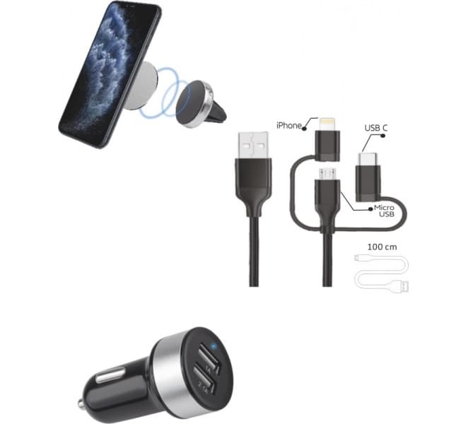 Universalus telefono USB įkroviklis 3IN1 - ALB51812