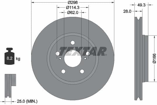 Brake Disc PRO 92315703