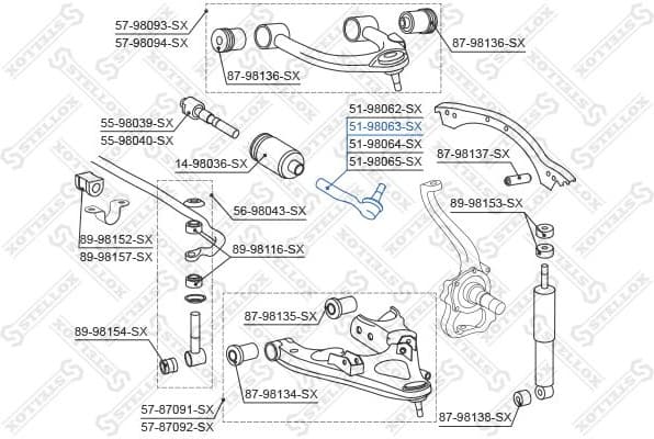Tie Rod End 51-98063-SX