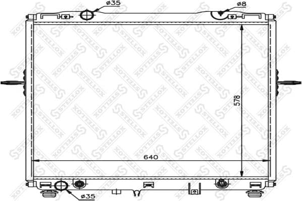 Radiator, engine cooling 10-26496-SX