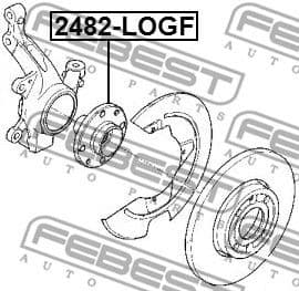 Wheel Hub 2482-LOGF - image 2