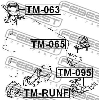 Mounting, engine TM-065 - image 2