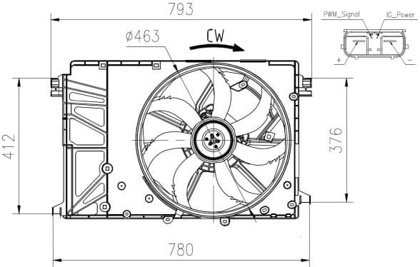 Fan, engine cooling 47932