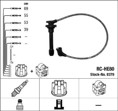 Ignition Cable Kit RC-HE80
