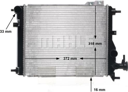 Radiator, engine cooling BEHR CR 1115 000S - image 11