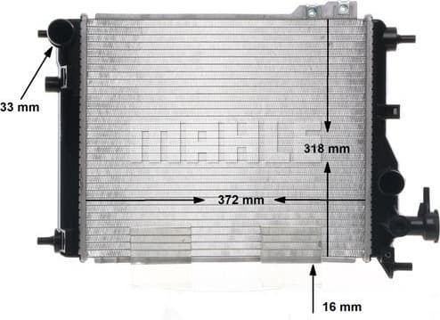 Radiator, engine cooling BEHR CR 1115 000S - image 12