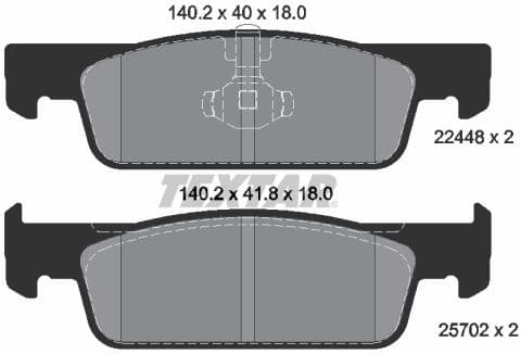 Brake Pad Set, disc brake Q+ 2244801